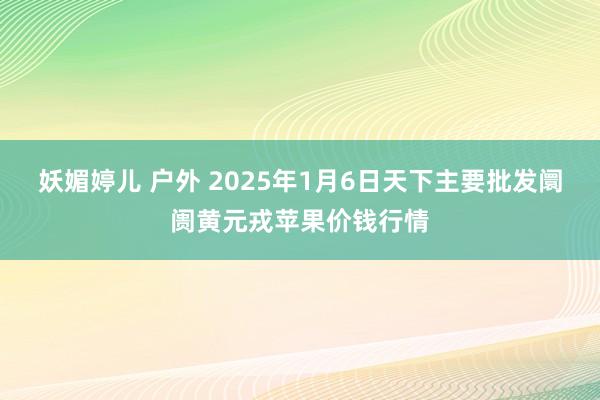 妖媚婷儿 户外 2025年1月6日天下主要批发阛阓黄元戎苹果价钱行情